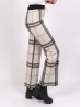 Warm Plaid Wool Feeling Knitted Pants